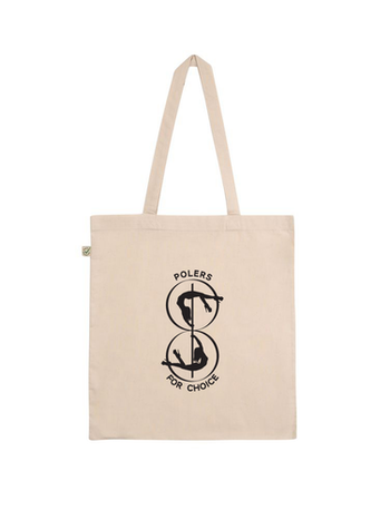 polers for choice logo tote bag