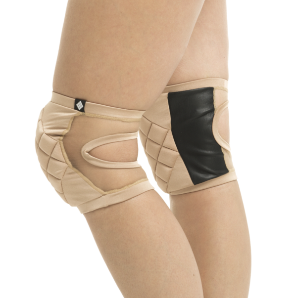 nude poledancerka grippy knee pads with pocket